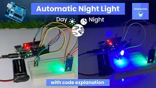 Automatic Night Light using Arduino UNO ☀️🌙 Beginner friendly LDR Sensor & LED Project 💡