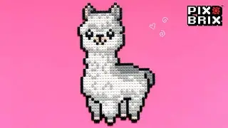 Alpaca 2D Pixel Art - Pix Brix Instructions