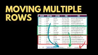 Move Multiple Rows of Data in Google Sheets - Apps Script Tutorial