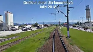 Defileul Jiului din locomotiva