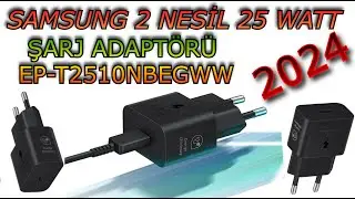 Samsung Type C Hızlı Şarj Adaptörü 25W  GAN Yeni Versiyon Ufak Kompakt EP-T2510N 2024 ORJINAL