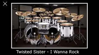 Twisted Sister - I Wanna Rock (Virtual Drumming Cover)