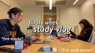 finals week as a senior in college | productive study vlog