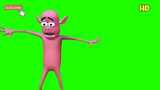 green screen pig Full Action pack free use