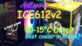 Best cpu cooler under ₹1500 🔥❄️ | Ant Esports ICE C612 V2 ARGB CPU Cooler Review #ryzen