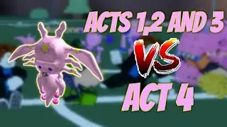 TUSK ACT 1,2 AND 3 VS TUSK ACT 4 | Roblox: A Bizarre Day Battles