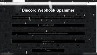 Discord Webhook Spammer No Download required