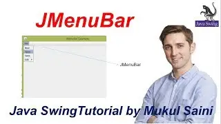 #12 Java Swing Tutorial | JMenuBar in Java Swing | How to create a menubar in JFrame