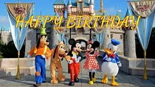 LAGU SELAMAT ULANG TAHUN dengan Badut Waltdisney | DISNEYLAND