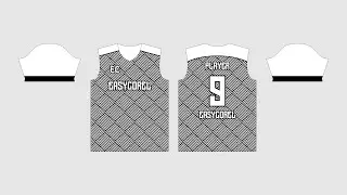 How to Create Black and White Futsal Jersey Design in CorelDraw