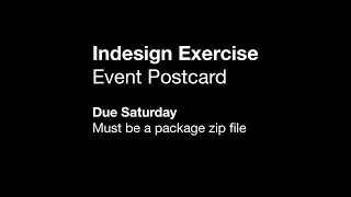 Id Indesign Event Postcard