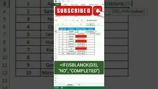 The magic of ISBLANK function in Excel