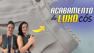 Costura Embutida em Cós de Calça Social (FICA INVISÍVEL E PROFISSIONAL) Acabamento Costureira VIP