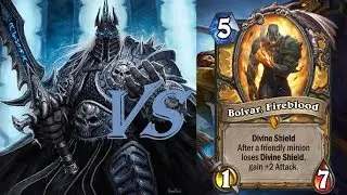 Hearthstone. Болвар Опаленный против Короля-лича