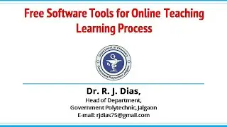 Free Software Tools for Online Teaching: Part 1