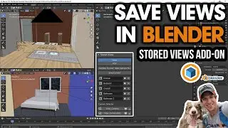 SAVE VIEWS in Blender with the Stored Views Add-On!