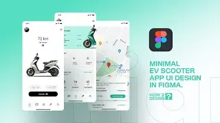 Speed Art:  EV scooter iOS App design in figma.