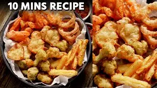 Assorted Veg Tempuras - CRUNCHY 10 MIN VEGETABLES PAKODA RECIPE - CookingShooking