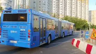 Поездка на автобусе ЛиАЗ 6213.22 от остановки Метро Митино до остановки Цариков переулок