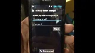 HUAWEI Y300 Gmail Lock Remove