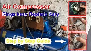 Replacing piston rings of Air compressor