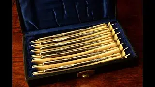 7 day set of Gold Schulze #straightrazors. Shave testing Razors 5,6 and 7.