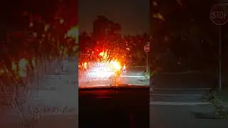Driving around in Toronto suburb Scarborough at night