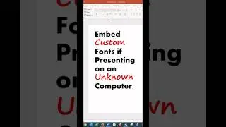 Embed Fonts in PowerPoint? ☝️