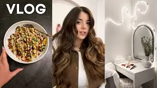 VLOG | Mes cadeaux, nouvelle makeup vanity, recette Air Fryer et plus!