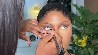 Subtle cut crease eye look
