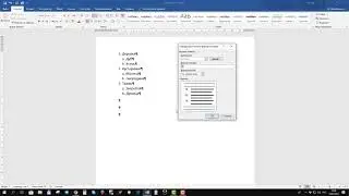 Word нумерация