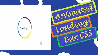 Amazing Loading Animation Using Only HTML & CSS | Responsive HTML CSS Animated Loading Bar 2021