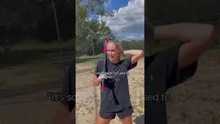 “She’s a girl” #baseballvssoftball #baseball
