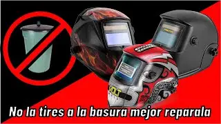 Como reparar una careta para soldar electrónica muy fácilmente ¡No la tires a la basura!
