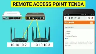 Cara Remote Access Point Tenda di Jaringan Hotspot Mikrotik