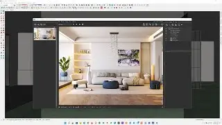 Interior Rendering Settings in Sketchup & Vray Next Tutorial #38  Full Lighting & Render Setup