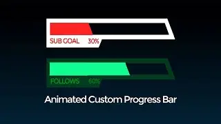 Health HUD Style Goal Bar For Twitch