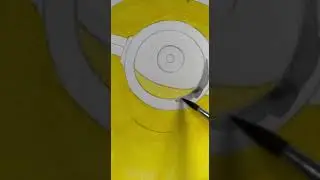Рисуем миньона. Гадкий Я- Миньон. Акварель