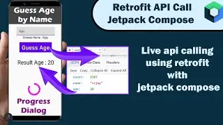 Guess Age by Name App | Live API calling using Retrofit with Jetpack Compose
