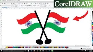 Coreldraw Best Design Tutorials | How To Draw Flag in Coreldraw | 3D Indian Flag Drawing With Colour
