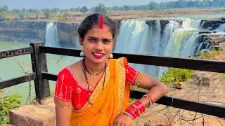अतका बड़े अऊ सुंदर Waterfall ( झरना )..😳 देख के दिमाग़ घुम गे ! Mahesh Geeta Sahu ! Cg Vlog