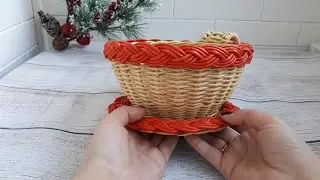 Плетение из газетных трубочек