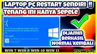 Cara Mengatasi Laptop PC Restart Sendiri | Error BlueScreen