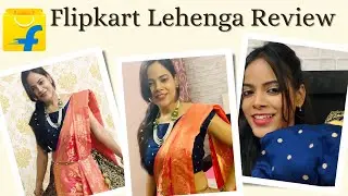 Flipkart Lehenga Review | Affordable beautiful looking Lehenga | Price under just Rs. 900 #flipkart