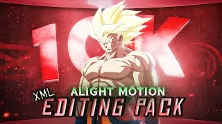 10K SPECIAL — Free Alight Motion Editing Pack (XML + CC + Shakes + Aura)