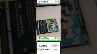 AR Vuforia turn based card fighter  made in unity