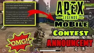 Apex Legends Mobile Mega Contest |Content Creator | Apex Legends Mobile 