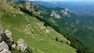 Composition Deep and incredible journey to mountains