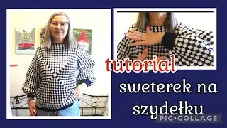 sweterek na szydełku, tutorial