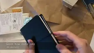 Traveler's Notebook UNBOXING + Set-up | Passport TC Notebook